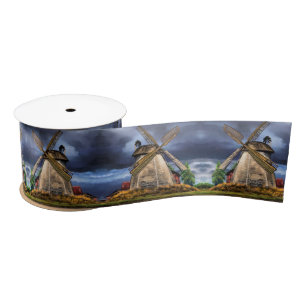 Nederland Windmolen Landschap Gift Lint