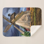 Nederland Windmolen Sherpa Blanket Deken (Voorkant (horizontaal))