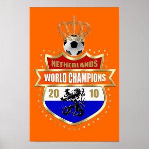 Nederland World Champions 2010 badge Poster