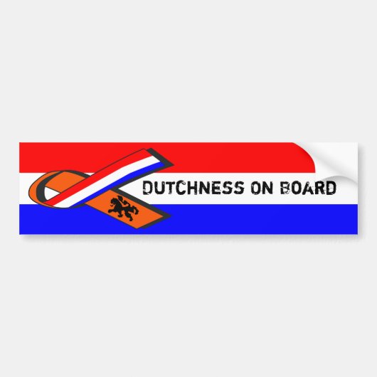 Nederlanderschap Aan Boord Bumpersticker (Voorkant)