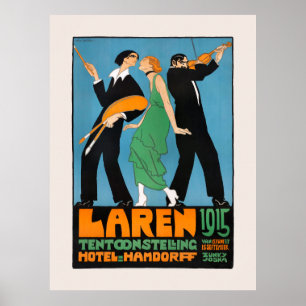 Nederlands  Adverteren Poster Laren 1915