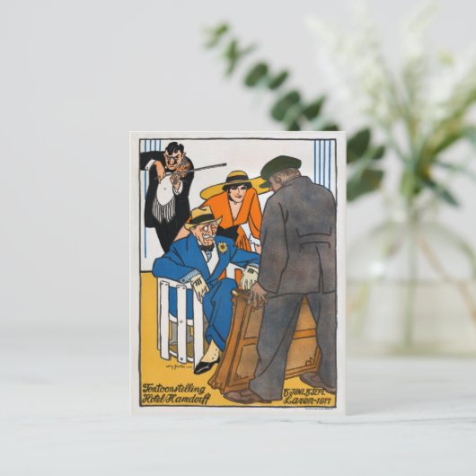 Nederlands  Adverteren Poster Laren 1917 Briefkaart (Staand voorkant)