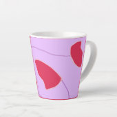 Nederlands als rode tulpen latte mok (Rechterhoek)