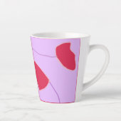 Nederlands als rode tulpen latte mok (Rechts)