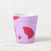 Nederlands als rode tulpen latte mok (Voorkant)