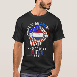 Nederlands - Amerikaans - Amerikaanse trots T-shirt