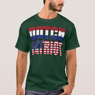 Nederlands-Amerikaanse patriot Pride Heritage Flag T-shirt