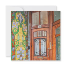 Nederlands Art Nouveau Door Wenskaart