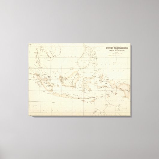 Nederlands bezit in de Indische archipel Canvas Afdruk (Voorkant)
