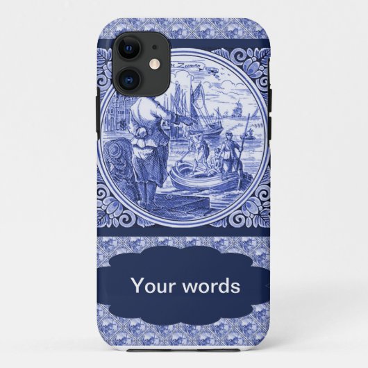 Nederlands Blauw Delft afbeelding Case-Mate iPhone Case (Achterkant)