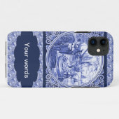 Nederlands Blauw Delft afbeelding Case-Mate iPhone Case (Achterkant (horizontaal))