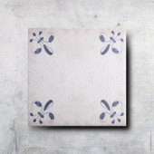 Nederlands Blauw hoekdetail Nederlandse Delftse T Tegeltje