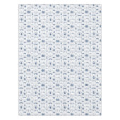 Nederlands blauw vormgevingsontwerp tafelkleed (Voorkant)