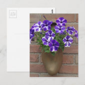 Nederlands blog met Paars blauw witboek over de mu Briefkaart (Voorkant / Achterkant)