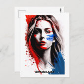 Nederlands Briefkaart - Portret - Vrouwenwereld (Voorkant / Achterkant)