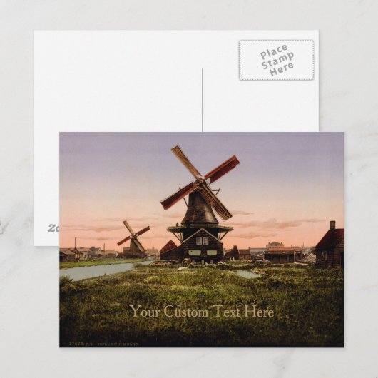  Nederlands briefkaart Windmills (Voorkant / Achterkant)