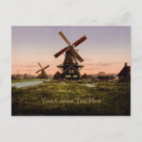 Nederlands briefkaart Windmills