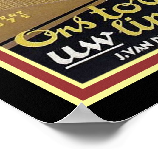 Nederlands Deco limonade ad Poster 12 x 16 (Hoek)