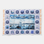 Nederlands Delft Blue/Delftware Tiles Holland Theedoek (Horizontaal)
