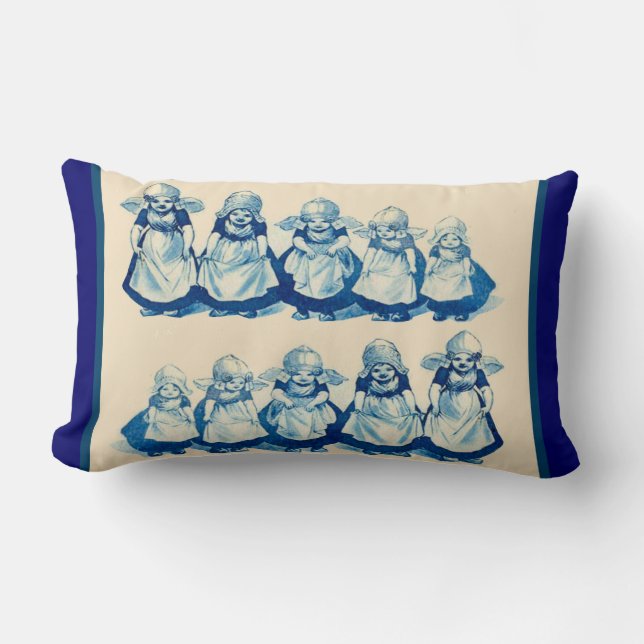  Nederlands design, 1905 Kleine Nederlandse meisje Kussen (Voorkant)