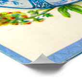  Nederlands design, 1905 Meisje met bloemen Poster (Hoek)