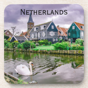 Nederlands dorp Marken Bier Onderzetter