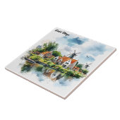 nederlands dorp tegeltje (Zijkant)