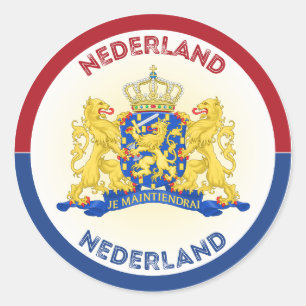 Nederlands Erfgoed Embleem Ronde Sticker