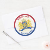 Nederlands Erfgoed Embleem Ronde Sticker (Envelop)