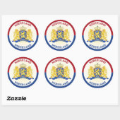 Nederlands Erfgoed Embleem Ronde Sticker (Vel)