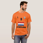 Nederlands Football Voetbal Nationaal Team T-Shirt (Voorkant volledig)
