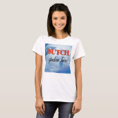 Nederlands gesproken hier troebele aarde t-shirt (Voorkant volledig)