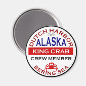 Nederlands Harbour Alaskan King Crab Crew Lid Magneet (Voorkant / Achterkant)