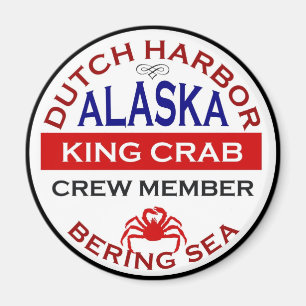 Nederlands Harbour Alaskan King Crab Crew Lid Magneet