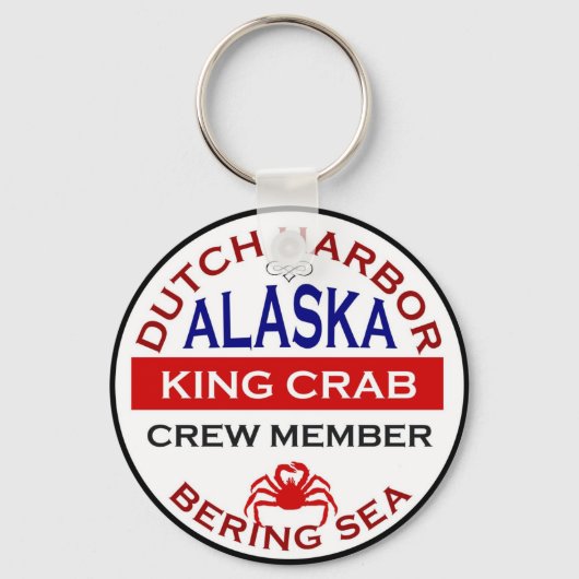 Nederlands Harbour Alaskan King Crab Crew Lid Sleutelhanger (Voorkant)