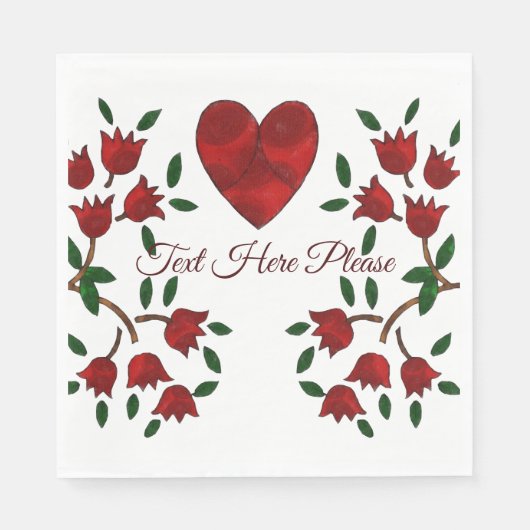 Nederlands hart servet (Voorkant)