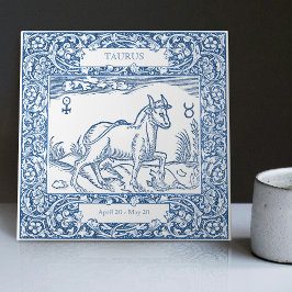 Nederlands  herkenningsteken met de blauwe Taurus- Tegeltje