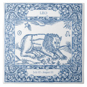 Nederlands  herkenningsteken voor Delft Blue Leo Tegeltje (Voorkant)