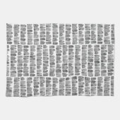 Nederlands Houses Winter Amsterdam City Pattern Theedoek (Horizontaal)