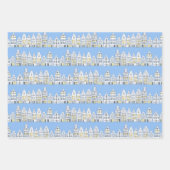 Nederlands huis met fietsen Amsterdam Inpakpapier Vel (Voorkant)