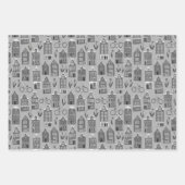 Nederlands huis met fietsen met tulps Amsterdam Inpakpapier Vel (Voorkant)