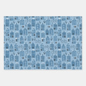 Nederlands huis met fietsen met tulps Amsterdam Inpakpapier Vel (Voorkant 3)