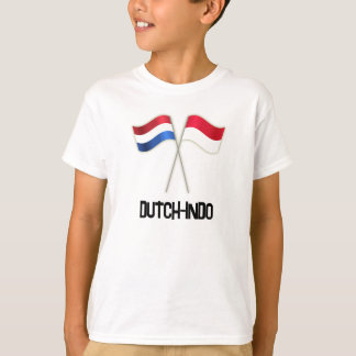 Nederlands-Indo met twee vlaggen T-shirt