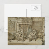 Nederlands interieur, 1617 briefkaart (Voorkant / Achterkant)