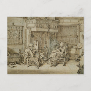 Nederlands interieur, 1617 briefkaart