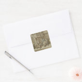 Nederlands interieur, 1617 vierkante sticker (Envelop)