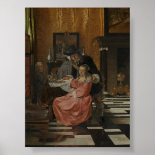 Nederlands Interieur - Ludolf de Jongh Poster