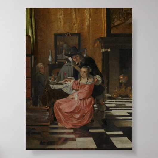 Nederlands Interieur - Ludolf de Jongh Poster (Voorkant)