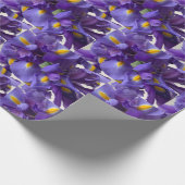 Nederlands iris bouquet cadeaupapier (Hoek)