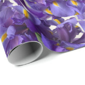 Nederlands iris bouquet cadeaupapier (Rol Hoek)